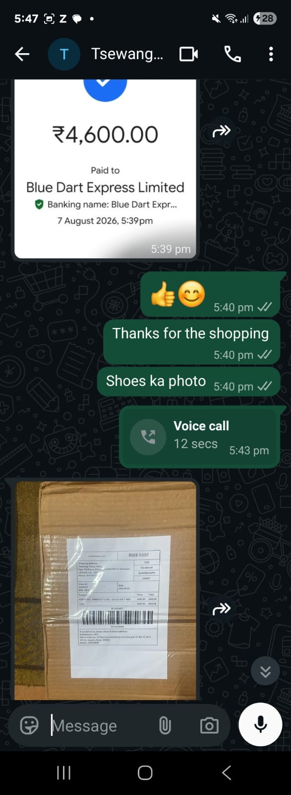 Customer review
