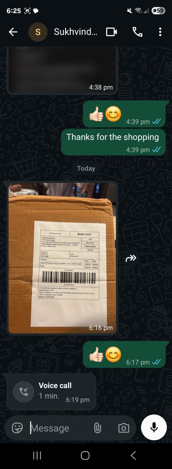 Customer review